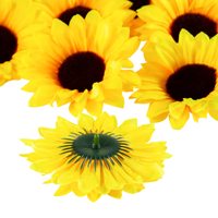 Tête de tournesol artificielle, chrysanthème, accessoires de coiffure DIY, accessoires de costume de danse, décoration de chapeau en fleurs de soie