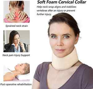 Zachte Foam Neck Brace Universal Halskraag Verstelbare Neck Brace Voor Slapen Verlicht Nekpijn En Wervelkolom Druk - Product Image 2