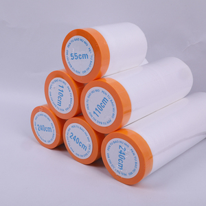 Cinta de Enmascarar de Plástico Suave de Primera Calidad en Oferta, Rollo de Cinta de Enmascarar Preencintada para Protección de Pintura - Product Image 1