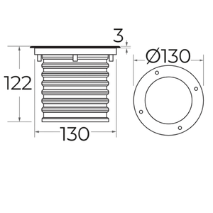 8W IP67 impermeable LED luz subterránea cuerpo de aluminio SS Trim piso empotrado cubierta foco enterrado para Parque <span class=keywords><strong>paisaje</strong></span> al aire libre - Product Image 3