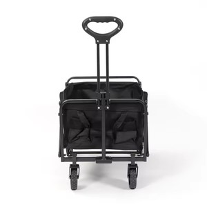 Wagon pliant Portable plate-forme OEM en plastique Durable pour les pique-niques en plein air supermarché Shopping <span class=keywords><strong>voiture</strong></span> Camping main pousser tirer remorque - Product Image 4