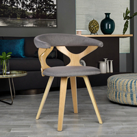 Chaise de salle à manger italienne moderne et minimaliste en bois massif avec dossier Tabouret de style nordique pour la maison Balcon Loisirs Étude Écriture