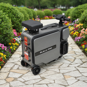 ELALA Wholesales Durable 32L <strong>Large</strong> Capacity <strong>Light</strong> Strip Travel Luggage Rideable Rolling <strong>Suitcase</strong> for Outdoor Activities - Product Image 1