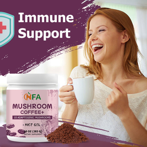 OEM ODM <b>Mushroom</b> <b>Coffee</b> Powder with <b>Mushroom</b> Blend Instant Arabica <b>Coffee</b> Support Gut Brain Health Energy Immunity Focus Mood - Product Image 3