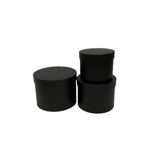 Cổ phiếu (tùy chỉnh chấp nhận) chất lượng cao trống mà không có logo Set 3 Vòng hộp quà tặng hoa Hộp Quà Tặng đóng gói Hộp Đóng gói với tay dây thừng - Product Image 3