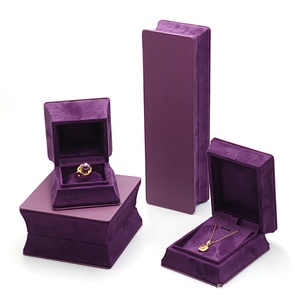 High Quality Luxury Green Velvet Necklace Jewellery Boxes Packaging Softly <b>Ring</b> Jewelry Velvet <b>Storage</b> Box for Bracelet - Product Image 2