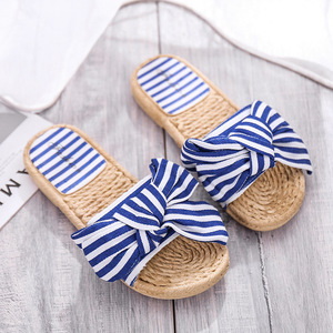 Pantuflas Cómodas para Mujer, de Interior y Exterior, con una Sola Correa, Elegantes, con Lazo, Tacón Plano, Diseño a Cuadros, Antideslizantes, Ligeras - Product Image 5