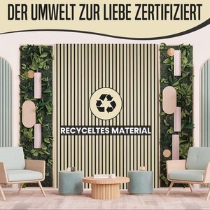 Topbon Modern 3-Piece Acoustic Panels Set 118x60cm Real Wood <strong>Oak</strong> Veneer 3D Wood Look Felt Wall Panels <strong>Light</strong> <strong>Oak</strong> - Product Image 5