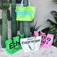 Hongao grand sac à provisions personnalisé en PP tissé étanche sac à main de protection de l'environnement de supermarché épaissi pour le shopping
