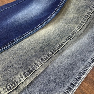 Tissu en denim chiné Lizhi XH6013W, tissé en sergé extensible, teint en fil, bleu très foncé, 71% coton, 28% polyester, 1% élasthanne, pour garçons et filles - Product Image 1
