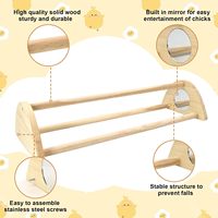 Perchoir en bois JQ pour poussins, barre de perchoir robuste pour poulets, idéal pour l'élevage des poussins