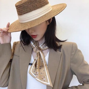 2023 Offre Spéciale haute qualité été extérieur large bord toit plat plage parasol <span class=keywords><strong>chapeau</strong></span> <span class=keywords><strong>de</strong></span> paille pour les femmes - Product Image 2