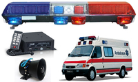 Barra de luces de advertencia LED DE EMERGENCIA ambulancia azul y roja de Venta caliente HS1012