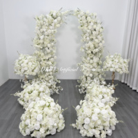 Décoration de mariage, arche de fleurs artificielles en soie multicolores de qualité supérieure, toucher réel, pour la remise des diplômes, Noël, fête des mères, DKB