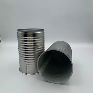 Boîtes en fer blanc laqué rondes personnalisées de 100 ml, 200 ml, 300 ml, 500 ml pour divers aliments, tels que les chewing-gums, le pain et les aliments pour bébés - Product Image 1