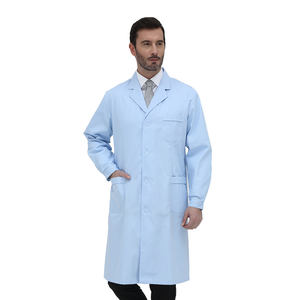 Bata personalizable de manga larga para médico, bata blanca de laboratorio, uniforme de farmacia - Product Image 4
