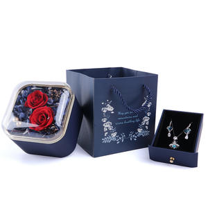 Produit le plus vendu sur <span class=keywords><strong>Amazon</strong></span> 2023 fleur préservée de rose éternelle de haute qualité dans une boîte pour fille - Product Image 4