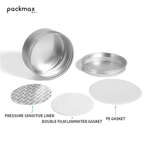 Boîte en aluminium pour poudre de talc pour bébé - Boîte ronde hermétique vide en stock, impression personnalisée pour le stockage de poudre corporelle - Product Image 4