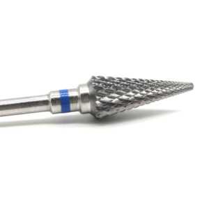 Fraise à ongles conique en acier au tungstène à coupe transversale, faible bruit, tête de ponçage légère, professionnelle pour salon de manucure - Product Image 3