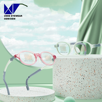 Monture de prescription ovale personnalisée OEM en EMS et silicone, anti-lumière bleue, pour enfants et adolescents, taille 46-15-135, service d'échantillons rapide