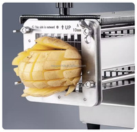 Automatische Groente-En Fruitsnijmachine Groente Chopper Aardappelwiggen Snijmachine Voor Commercieel Gebruik
