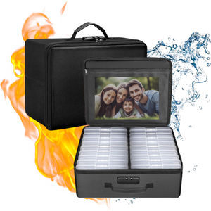 صورة محمولة مقاومة للحريق ، حارس صور داخلي 16 ، حافظة واضحة قابلة للطي ، منظم حفظ الملفات للصور الثمينة - Product Image 1
