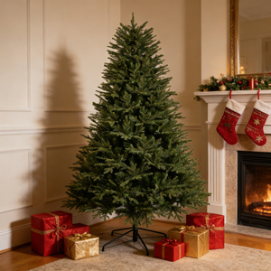 Sapin de <span class=keywords><strong>Noël</strong></span> Artificiel de Luxe en PE et PVC avec Pointes Mixtes, Fonction Minuterie, Base Métallique, Idéal pour la Décoration Intérieure - Product Image 3