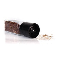 Moulin à épices, sel et poivre en verre carré vide de 120 ml, personnalisable, très demandé pour la cuisine