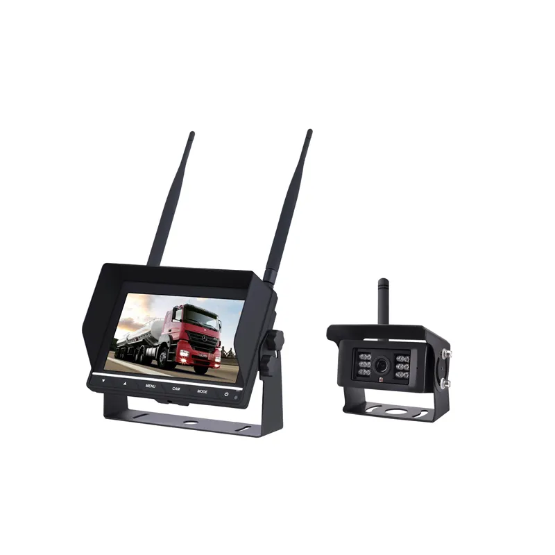 Easy Install 7 Inch 4 CH Car Monitor Wireless Car Rearview Camera System