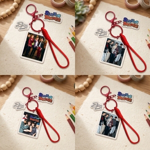 Llavero de Santos Bravos con capa gruesa de acrílico, colgante con foto HD de DREW, GABI, KENNETH, ALEJANDRO, cordón para fans, regalo. - Product Image 1