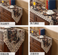 Nouvelle Collection : Chemin de Table et Nappe Jacquard Tissés – Style Rétro Américain pour la Maison et les Tables de Mariage