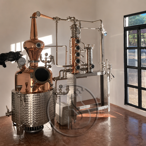 Máquina de Destilación de Grappa a Gran Escala Personalizada HuaShang, Alambique de Cobre con Columna para la Producción de Licores de Uva Premium - Product Image 2