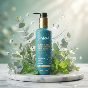 Tratamiento Acondicionador Sin Enjuague de Eucalipto y Menta, Hidratante, Anti-Frizz, Suavizante, Reparador del Cabello, Ligero - Product Image 1