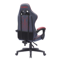 Meilleur choix de chaise d'ordinateur de bureau en cuir véritable bleu design à dossier haut