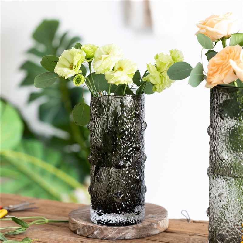 Factory Produced Wholesale Table Cylinder Big Recycled Glass Vase