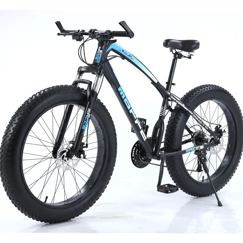 पेशेवर MACCE Bicycleold OEM एमटीबी Vtt उच्च कार्बन स्टील बर्फ साइकिल पुरुष वसा टायर Fatbike क्रूजर कीचड़ समुद्र तट Mountainbike