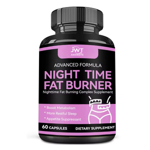 Capsules brûle-graisses nocturnes OEM, complément coupe-faim, favorise le métabolisme avec mélatonine pour favoriser le sommeil - Product Image 1