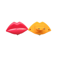 Veilleuse miniature OEM GL-W051, interrupteur, ABS, cadeau, forme de bouche, dessin animé, veilleuse à brancher, design élégant, veilleuse pour enfants