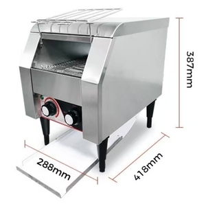 Thương mại hoàn toàn tự động khách sạn ăn sáng nướng bánh mỳ mới 220V chuỗi nướng bánh mỳ crawler-loại vuông Điều Lệ Máy nướng bánh - Product Image 4