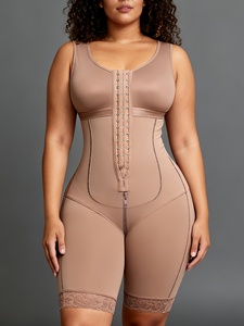 Body sculptant grande taille avec fermeture éclair à l'entrejambe, contrôle du ventre, gaine amincissante sous la poitrine, rehausseur de fesses pour <span class=keywords><strong>femme</strong></span> - Product Image 3