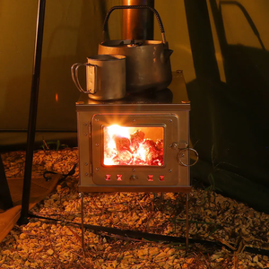 Portable Outdoor Titanium Alloy <b>Stove</b> Multi-functional <b>Tent</b> <b>Stove</b> with <b>Wood</b>-<b>burning</b> <b>Stove</b> with a 8.2ft (2.5m) Pipe 13L Capacity - Product Image 6