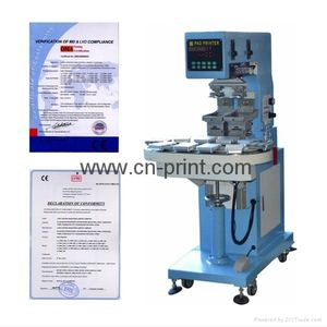 पैड प्रिंटर 2 रंग बड़ा स्याही कप कन्वेयर बेल्ट प्रिंटिंग मशीन प्लास्टिक उत्पाद खिलौना बोतल ढक्कन के लिए - Product Image 6