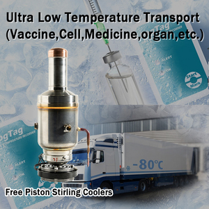 Refport Refroidisseur Stirling à compresseur ultra basse température à température unique -130°C Congélateur de stockage de vaccins et de cellules 12-24V/110-240V S - Product Image 6