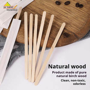 Pengaduk kopi kayu Birch alami portabel 5.5 "tongkat pengaduk sekali pakai untuk bar kopi dan pesta - Product Image 4