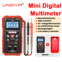 Multimeter Digital autantik profesional 4000 hitungan penguji Voltmeter untuk ahli listrik Multimeter bangku pintar