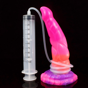 Светящийся силиконовый фаллоимитатор смешанных цветов - Product Image 6