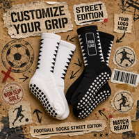 Chaussettes de football mi-mollet antidérapantes respirantes et rembourrées pour hommes, idéales pour l'entraînement et les matchs, avec protection des tibias, personnalisables