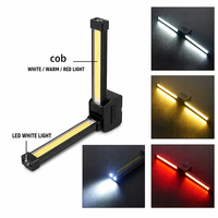 Lampe de travail LED magnétique IP55 rechargeable, lanterne d'urgence 3 couleurs, logo personnalisé, vente en gros d'usine, pliable