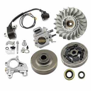 Kit Volano, Pignone, Frizione, Tamburo, Gabbia a Rullini, Bobina di Accensione, Carburatore, Guarnizione Olio, Pompa Olio Compatibile con MS460 046 - Product Image 2