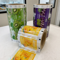 Film d'étanchéité personnalisé en rouleau pour gobelets en plastique BOPP, CPP, PET, pour boissons, gobelets à thé aux bulles, pour gobelets à thé au lait en plastique PET de 95 mm